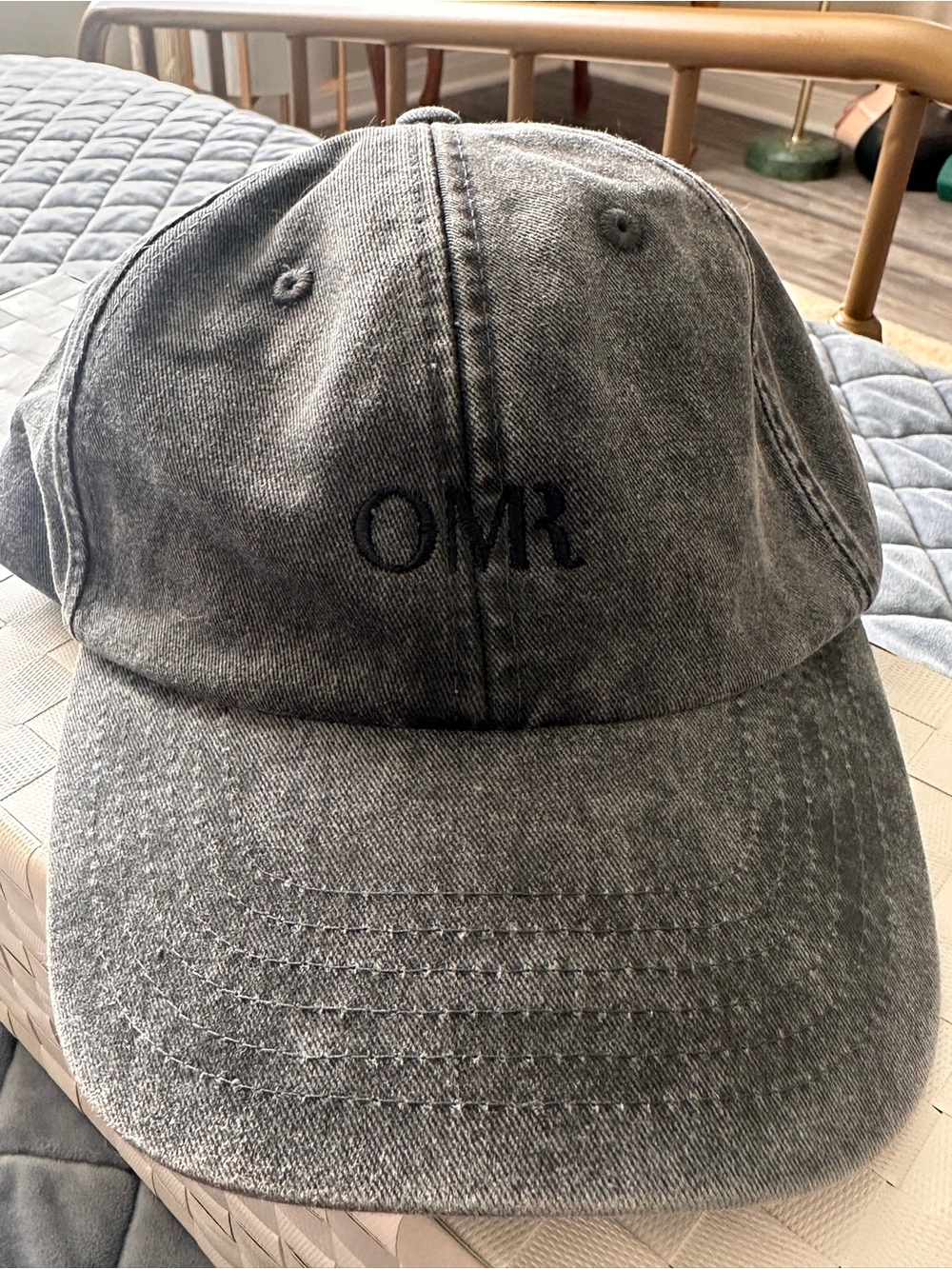 OMR Beauty Washed Black Baseball Cap